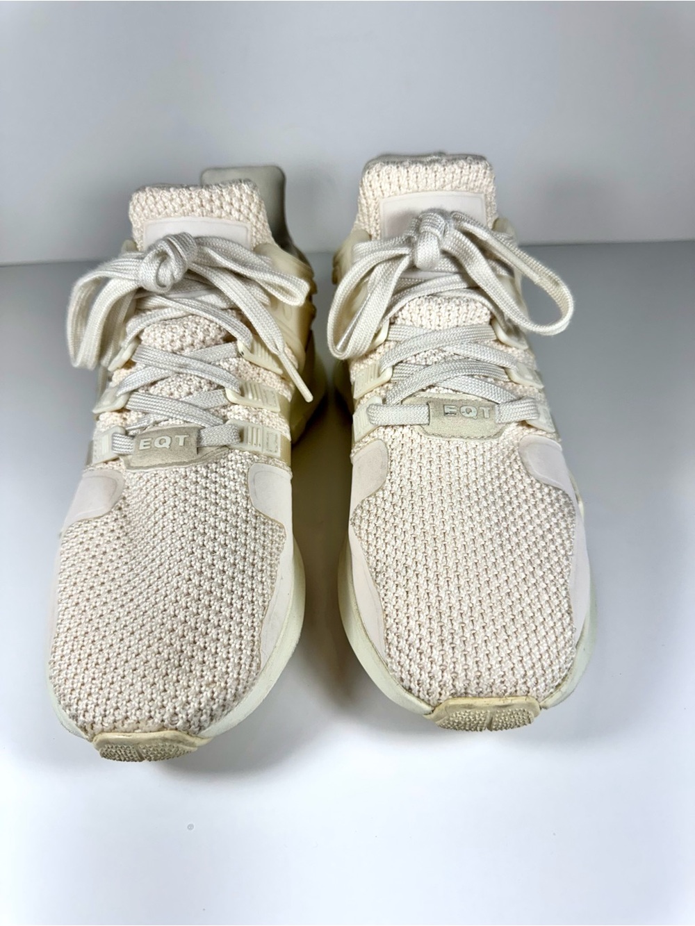 Adidas EQT ADV White Snakeskin Knit Sneakers Low Top Women 7.5 Athletic Running - Picture 4 of 8